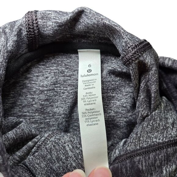 Lululemon Warm Stabilizer 1/2 Zip Hoodie - Incognito Camo HTR Black - Picture 14 of 14